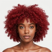 Afro style in Red