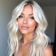 Balayage style in Platinum