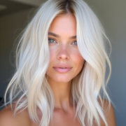 Balayage style in Platinum