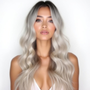 Balayage style in Platinum