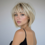 Bixie Cut style in Blonde