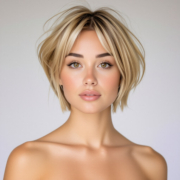 Bixie Cut style in Blonde