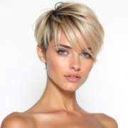 Bixie Cut style in Blonde