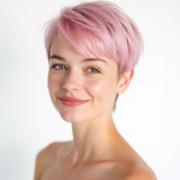 Bixie Cut Pastel style in Pink