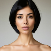 Italian Bob style in Black