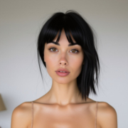 Italian Bob style in Black