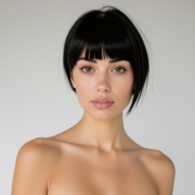 Italian Bob style in Black