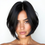 Italian Bob style in Black