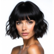 Italian Bob style in Black