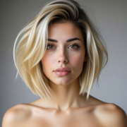 Italian Bob style in Blonde