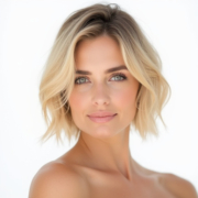 Italian Bob style in Blonde