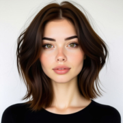 Italian Bob style in Brown