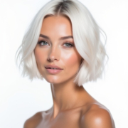 Italian Bob style in Platinum