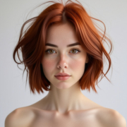 Italian Bob style in Red