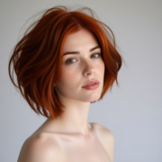 Italian Bob style in Red