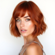 Italian Bob style in Red