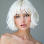 Italian Bob style in White