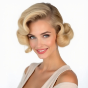 Victory Rolls style in Blonde