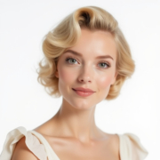Victory Rolls style in Blonde