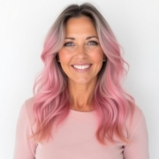 Balayage Pastel style for Middle-aged Women in Pink
