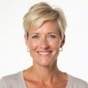 Bixie Cut style for Middle-aged Women in Blonde