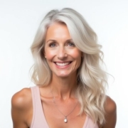 Balayage style for Older Women in Platinum