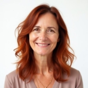 Balayage style for Older Women in Red