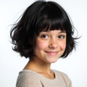 Italian Bob Black hairstyle for Young Girls